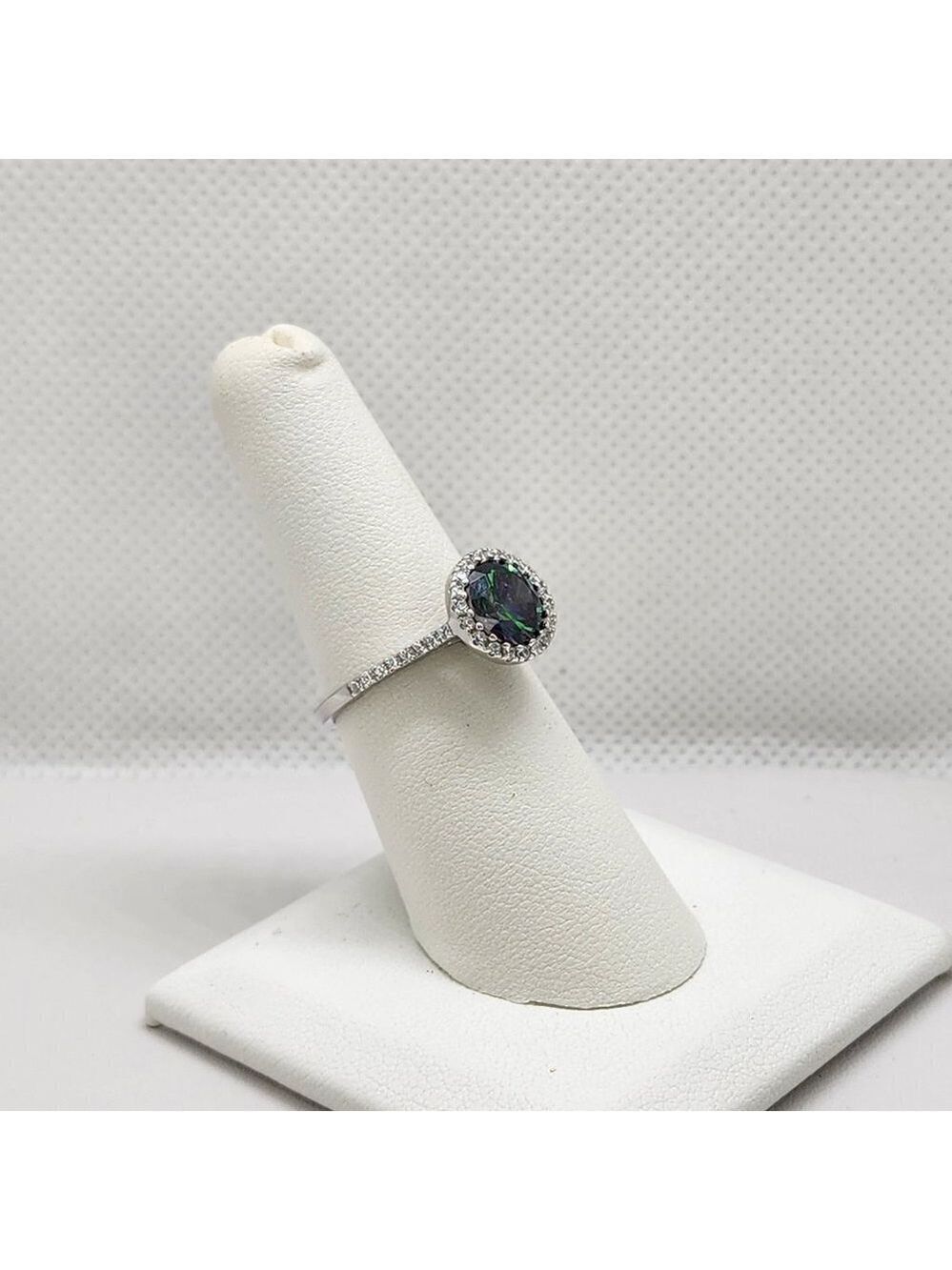 Brand New Sterling Silver 925  Round Multi Gemstone Ring
